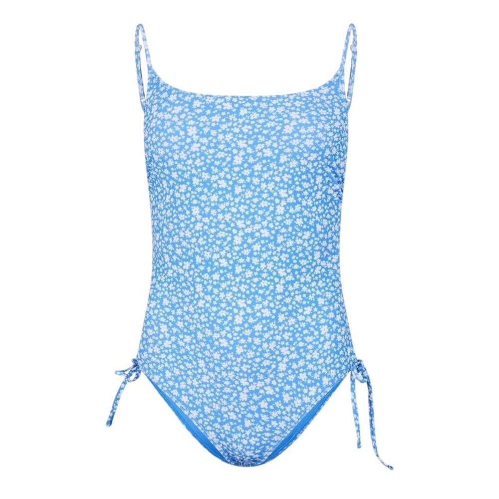 Jack Wills Womens/Ladies Ruched One Piece Bathing Suit / Marina Blue